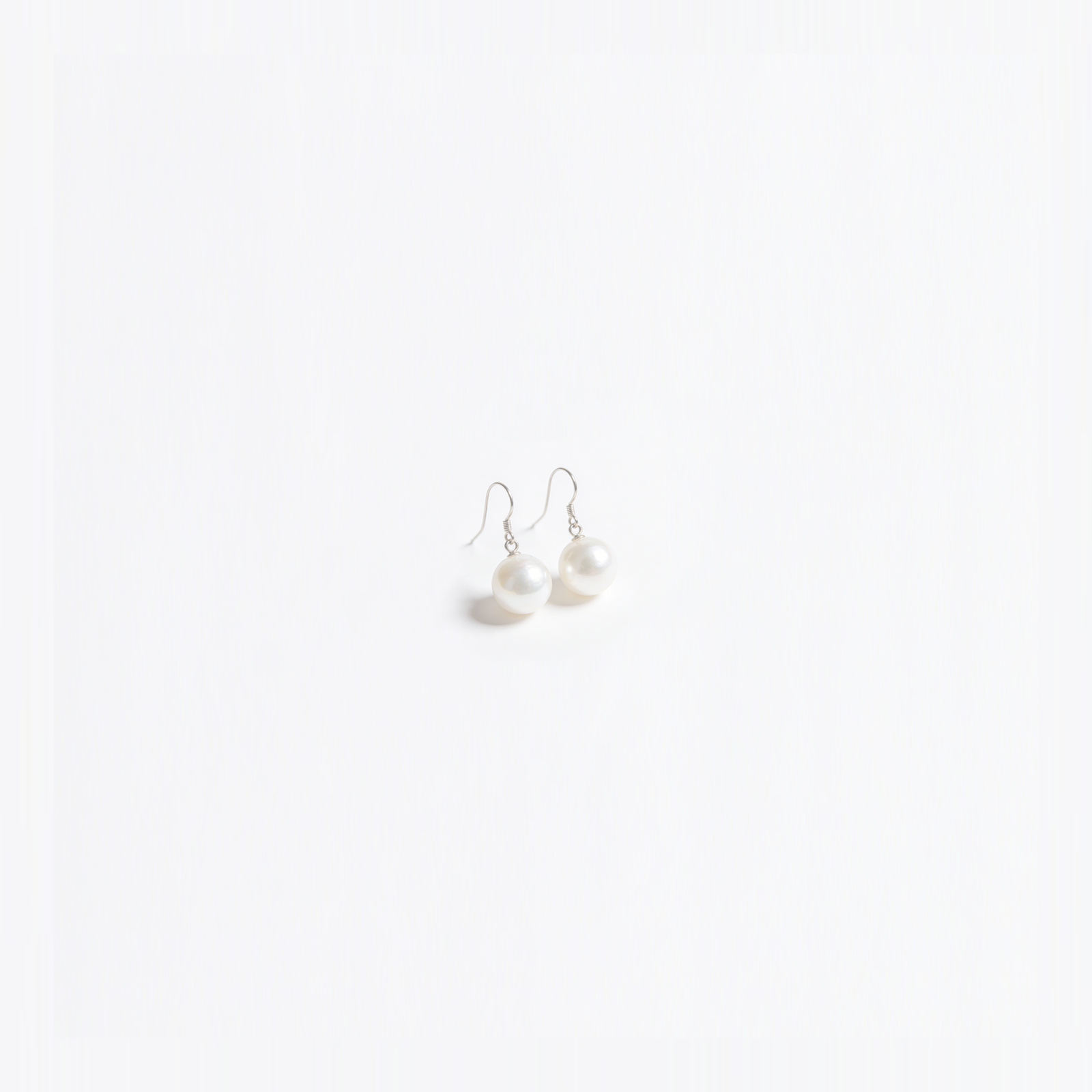 珍珠耳环6 Whispering Light Sterling Silver Pearl Drop Earrings