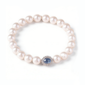Saphira Halo Pearl Bracelet