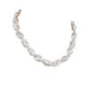 13-16mm White Baroque Freshwater Pearl Necklace – Statement Artistry in Irregular Natural Pearls
