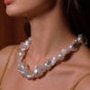 13-16mm White Baroque Freshwater Pearl Necklace