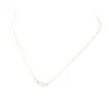 14K Gold Tincup Celeste Pearl Necklace – Minimal Freshwater Pearl Station Necklace for Elegant Layering
