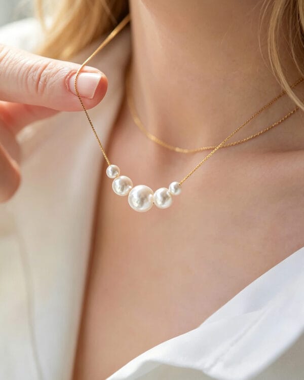 14K Gold Tincup Celeste Necklace